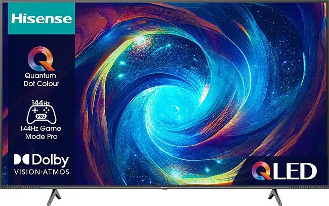 Smart TV Hisense 55E77NQ PRO QLED 4K 144Hz - Dolby Vision, Atmos, Alexa Integrato E Game Mode - Foto 2