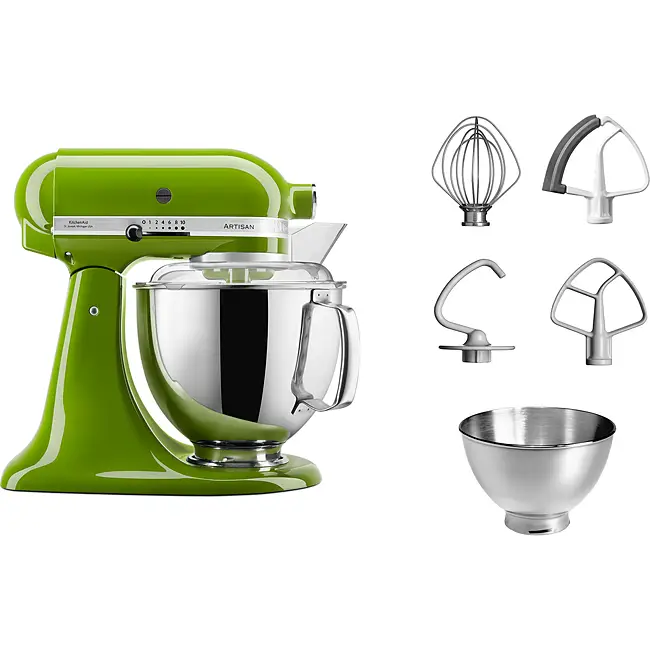 220 Volt KitchenAid 5KSM150PSEGA Artisan Stand Mixer - Green Apple