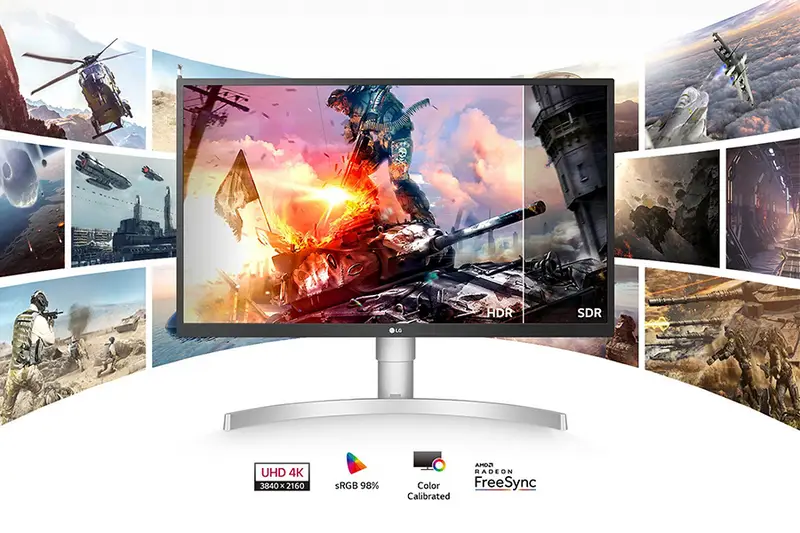 LG 27BP85UN-W - LED monitor - 4K - 27 - HDR