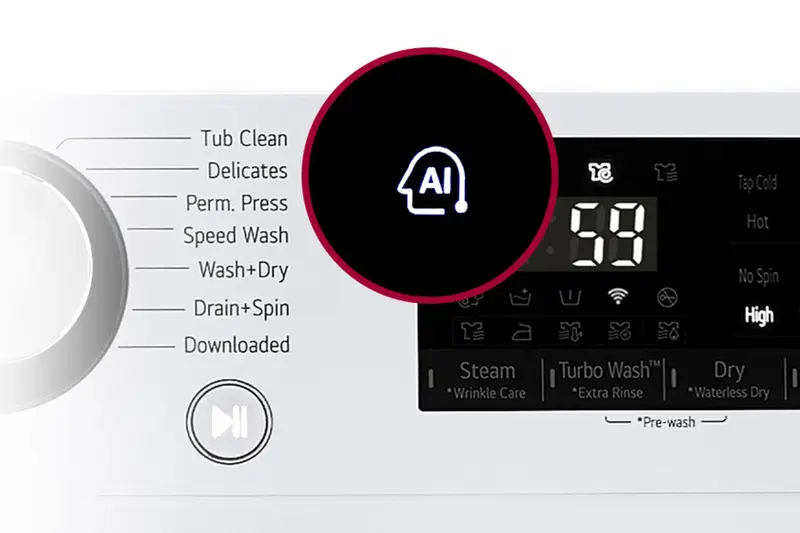2.4 cu.ft. Smart wi-fi Enabled Compact Front Load All-In-One Washer/Dryer  Combo with Built-In Intelligence