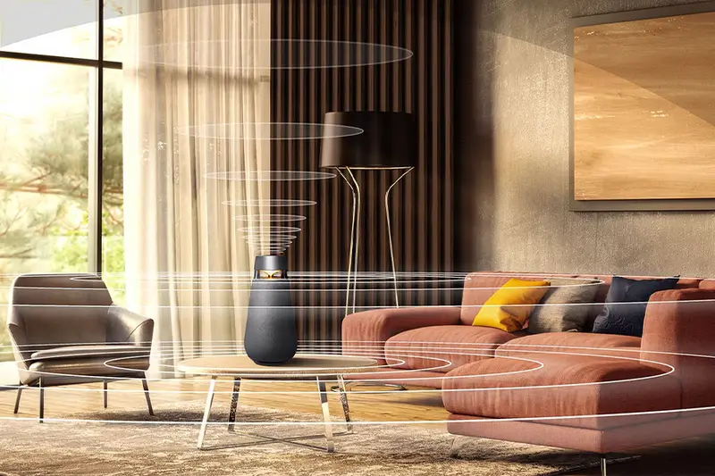 LG XBOOM 360 Bluetooth Speaker with Omnidirectional Sound, Black1