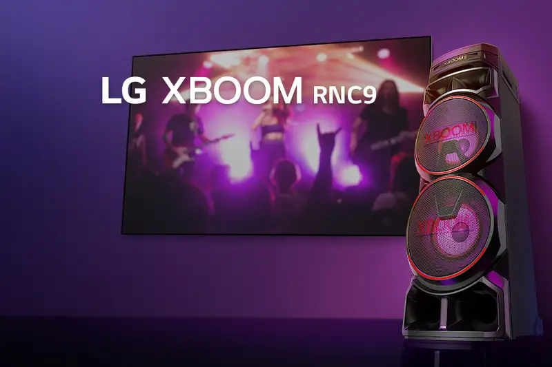 LG RNC9 XBOOM Party Tower Speaker with Bass Blast RNC9 B&H Photo
