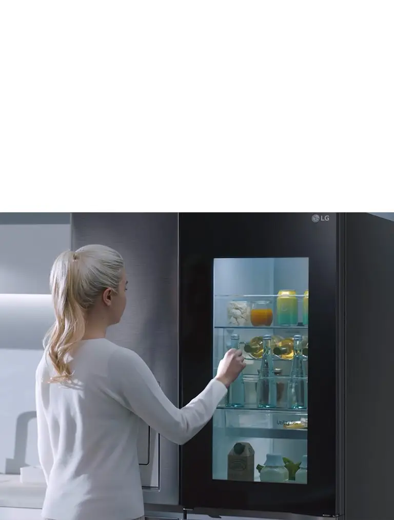 LG 674L Matte Black InstaView™ Door-In-Door Fridge/Freezer – GC