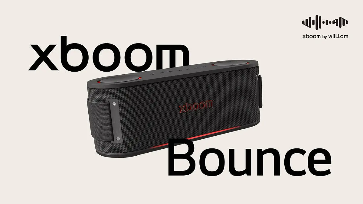 Bocina portátil XBOOM GO BOUNCE LG con 30W color negro — Rodelag