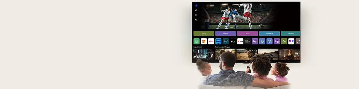 LG 65UA75006LA Smart TV 65 Pollici 4K Ultra HD | LED Direct Con DVB-T2 E HEVC | Classe F | Schermo Piatto 16:9 Con Wi-Fi E LAN - 6