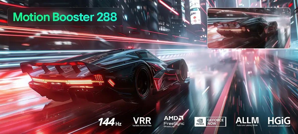 288 Hz'e varan yüksek yenileme hızları ile kazanın