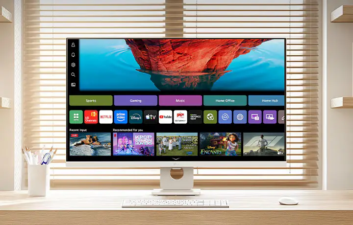 LG Smart Monitor 32U721SB-W/31.5インチ/4K LG Smart Monitor AI 32U721SB-W - 31.5