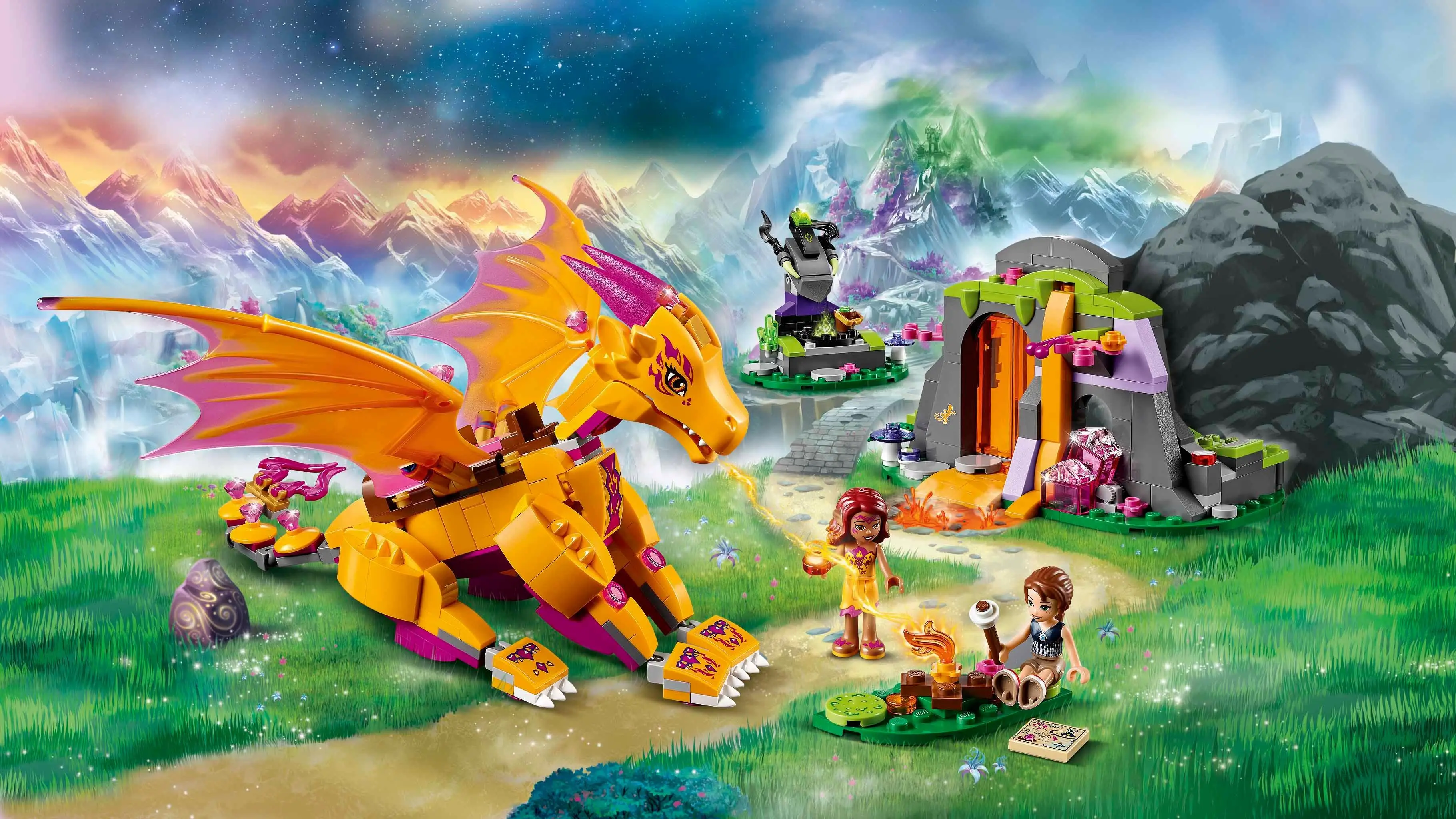 Dragon's Lava Cave Lego Elves Fire Dragon Walmart Hot Where