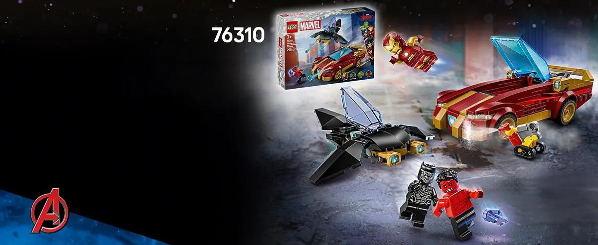 LEGO® | Marvel Iron Man Car & Black Panther vs. Red Hulk