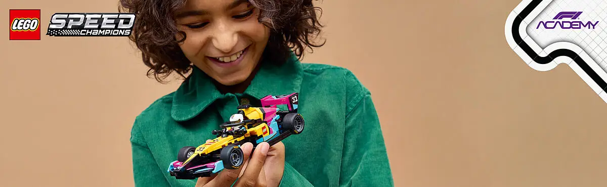 F1 ACADEMY™ LEGO® Rennauto-Bauset