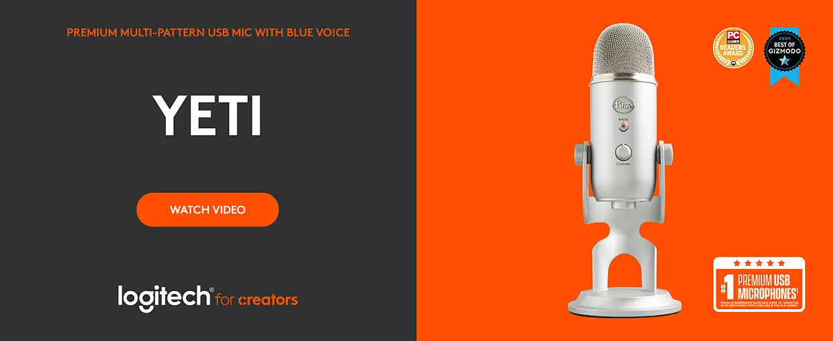  Logitech for Creators Blue Radius III Custom Shockmount for  Yeti and Yeti Pro USB Microphones : Musical Instruments