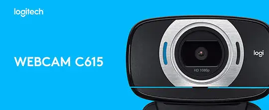 Logitech HD Portable 1080p Webcam C615 with Autofocus (960-000733