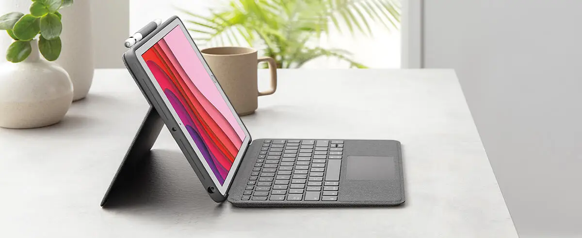 Logitech Combo Touch Trackpad Keyboard Case for iPad (7th, 8th