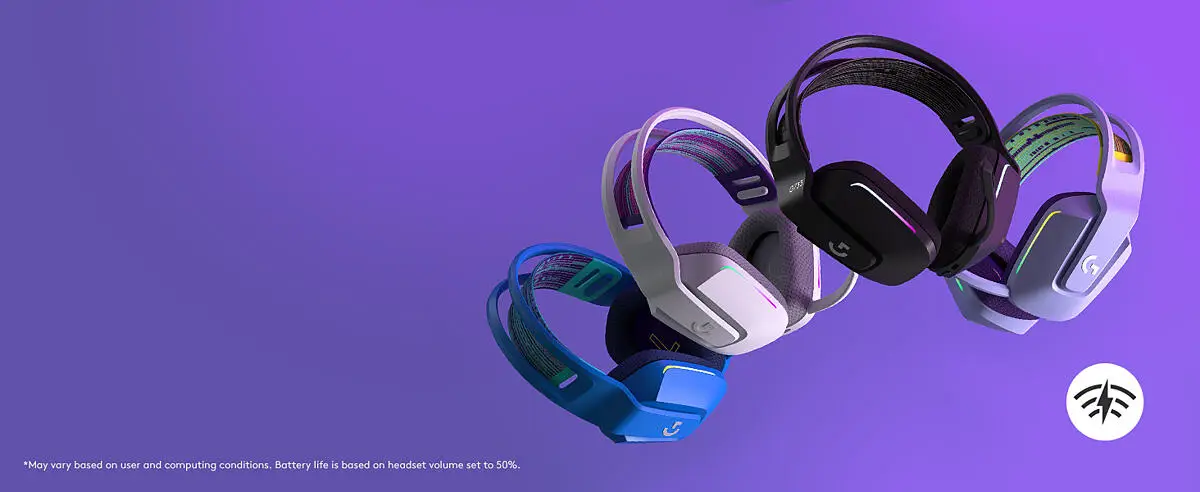 Logitech G733 ゲーミングヘッドセット パープル Amazon.com: Logitech G733 LIGHTSPEED Wireless Gaming Headset