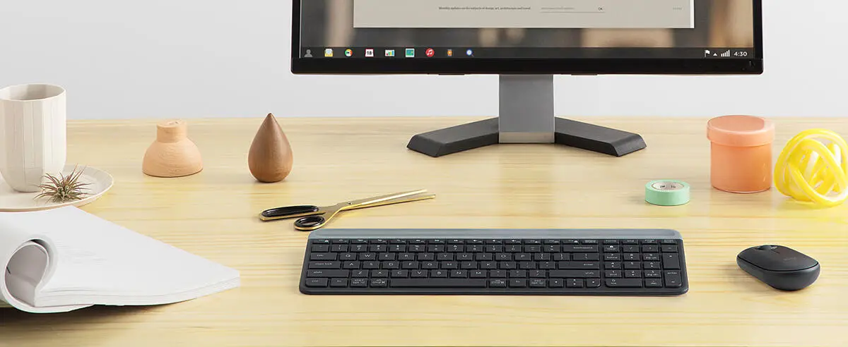 Kit Tastiera E Mouse Wireless Logitech MK470 Slim - Silenzioso, Layout Italiano QWERTY, Rosa - Foto 7