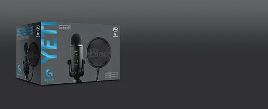 Blue Yeti Blackout USB Microphone for Gaming, Desktop, Laptop, Mac