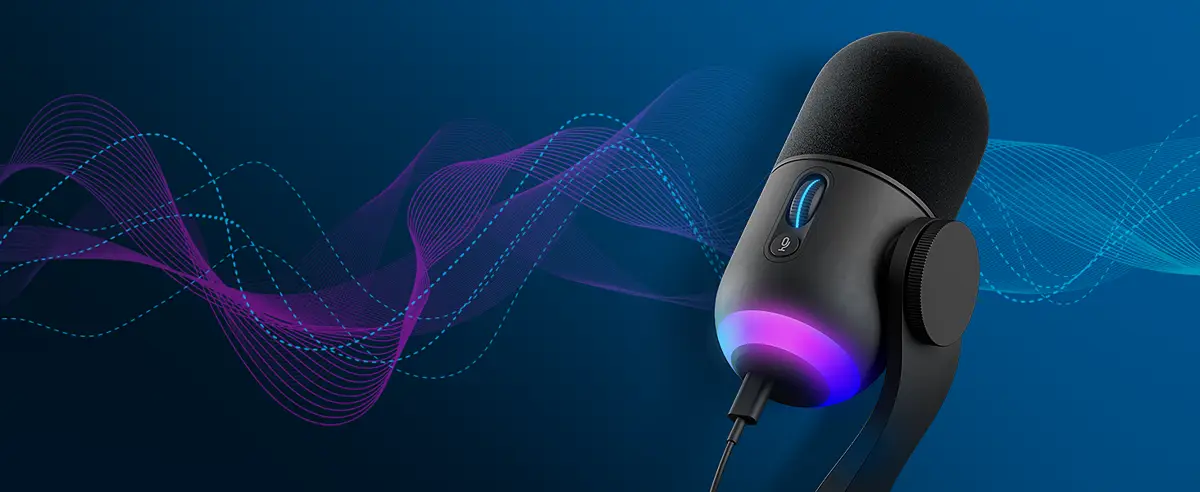 ロジクール G Yeti GX gaming mic Microfone Dinâmico Gamer Logitech G Yeti GX com RGB LIGHTSYNC