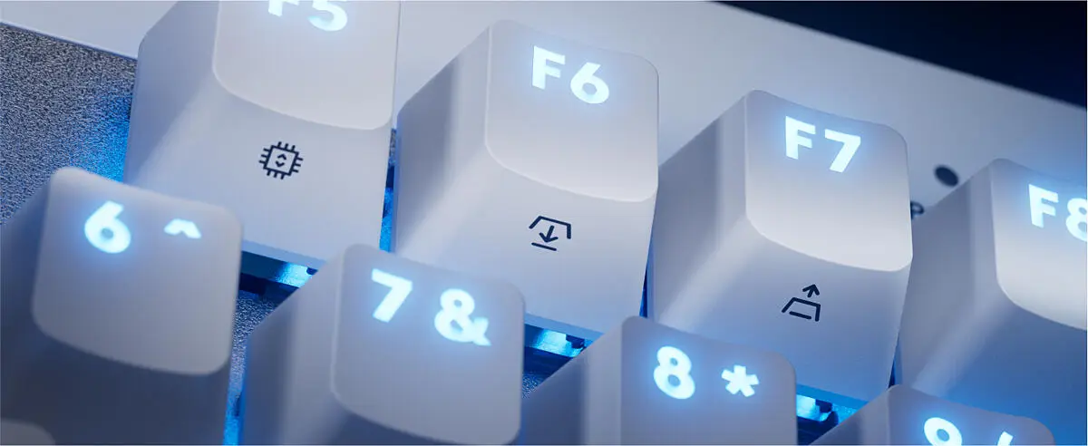 Logitech G Pro X TKL Rapid Wired Gaming Keyboard - White - Micro