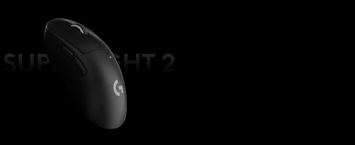 【美品】G Pro X Superlight 2 Black Logitech G PRO X SUPERLIGHT 2 4K Wireless Gaming Mouse