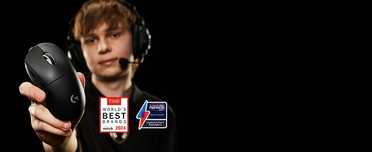 Logitech G Pro X Superlight Wireless Gaming Mouse Black; 32000