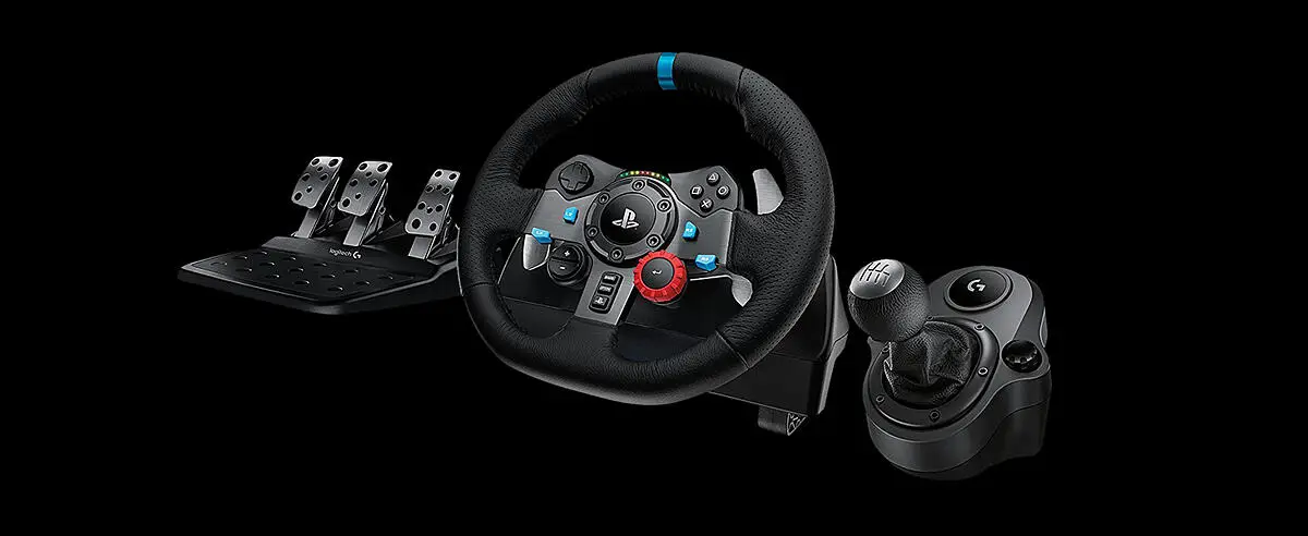 Logitech PC/PS G29 Driving Force 5/PS4/PS3 Direção Roda+Pedais Preto