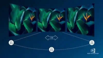 IPS-LED-Technologie für einen größeren Blickwinkel und verbesserte Bildgenauigkeit und Farbtreue