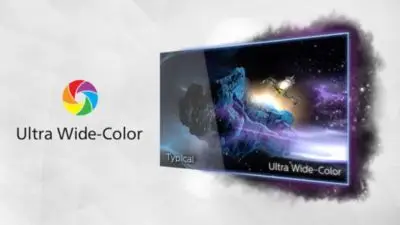 Ultra Wide Color bietet eine breitere Farbpalette für lebendige Bilder