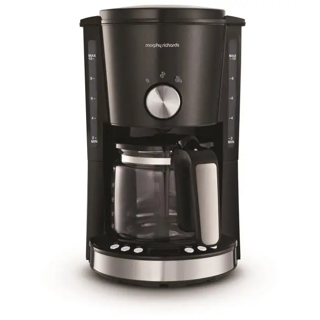 Morphy Richards Coffee On The Go Filter Coffe e Machine 162740 Black and  Brushed Stainless