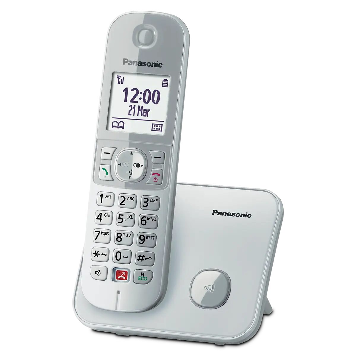 Telefono Cordless Display 18 Dect Vivavoce Nero Retroilluminato