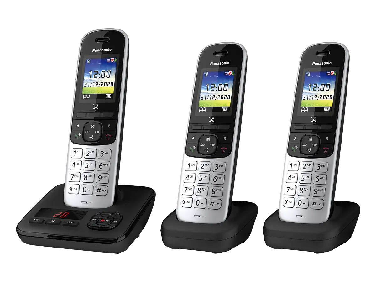 Panasonic - 723 Panasonic KX-TGE723 Big Button DECT Cordless Telephone With