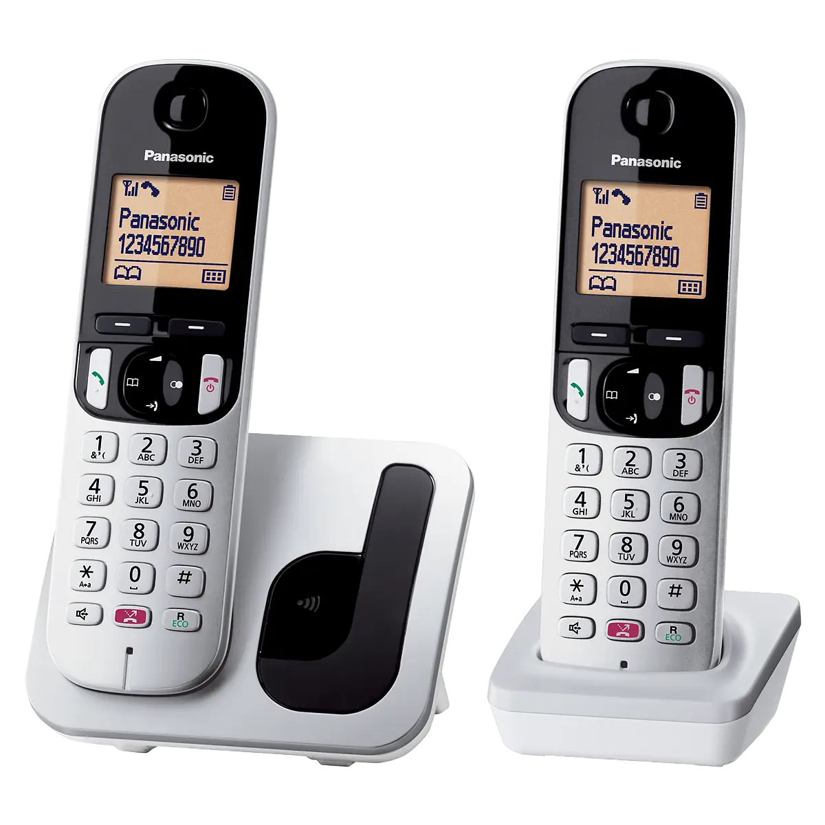 Comprar Teléfono inalámbrico dúo Panasonic KX-TGB612SPB Dect negro ·  Hipercor
