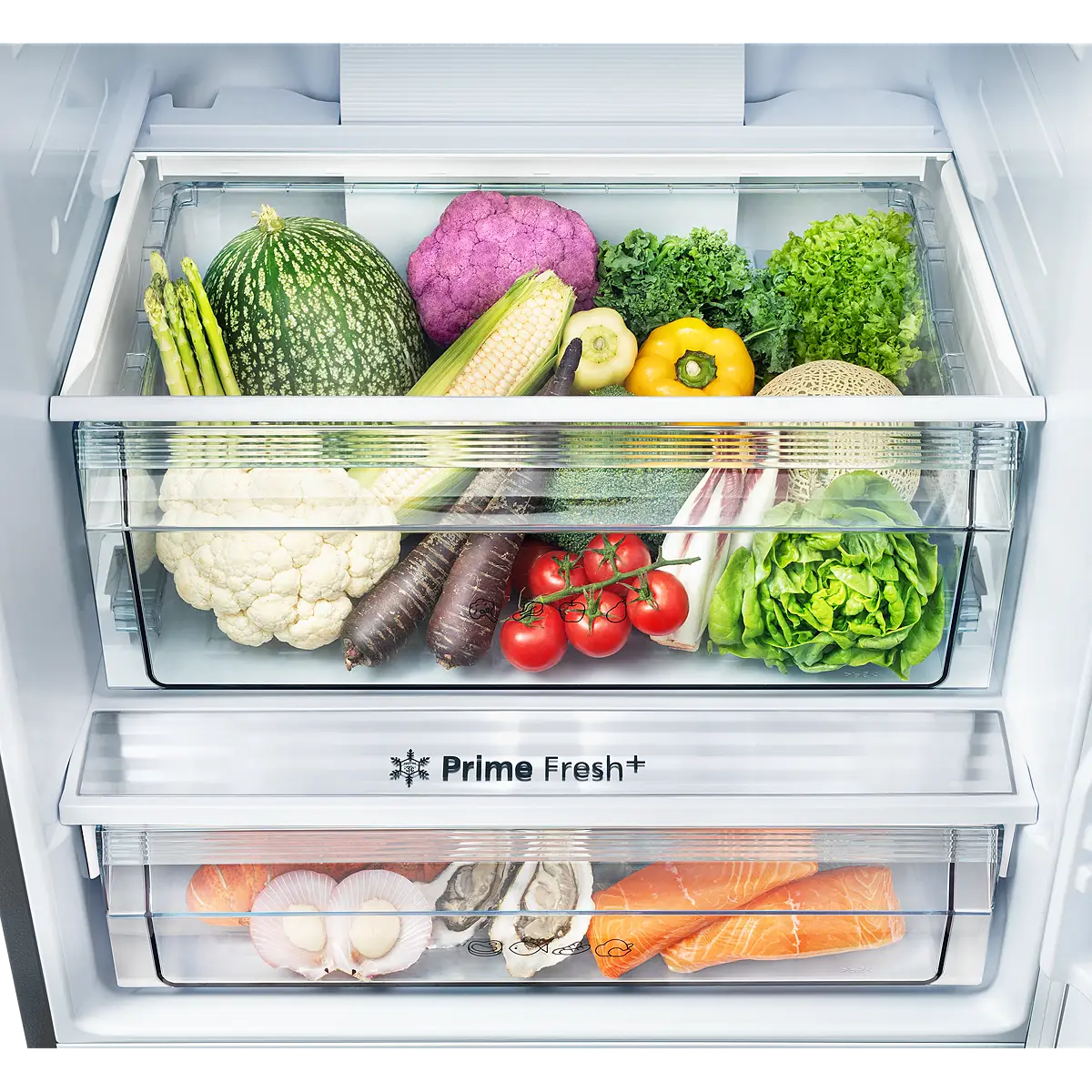 Panasonic 405L 2-Door Bottom Freezer Refrigerator - Glossy Silver