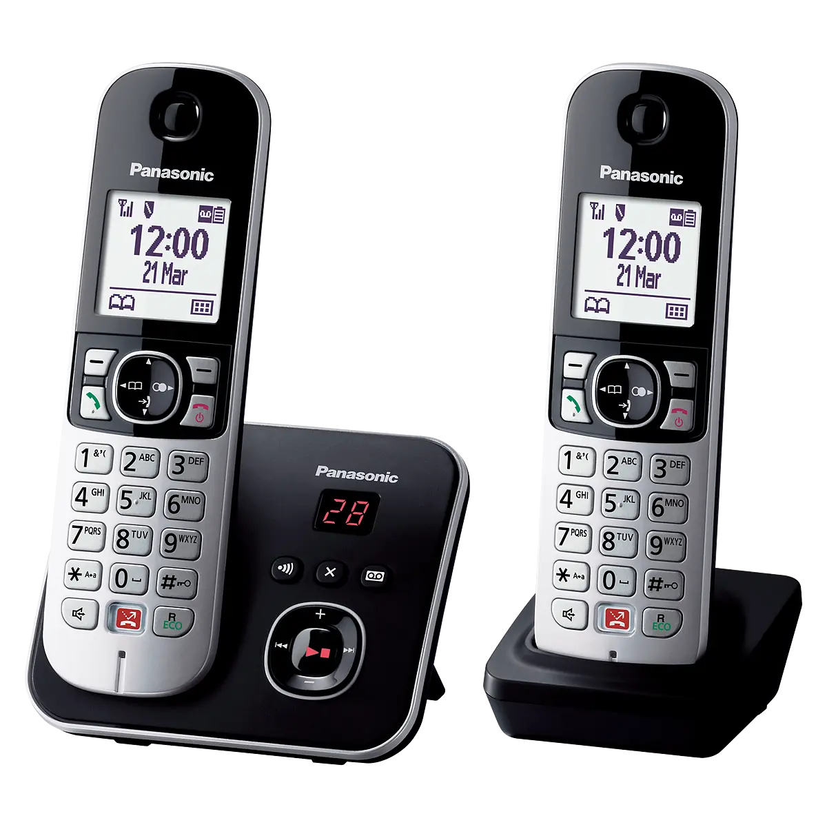 Téléphone filaire/sans fil Panasonic DECT 6,0 avec répondeur et