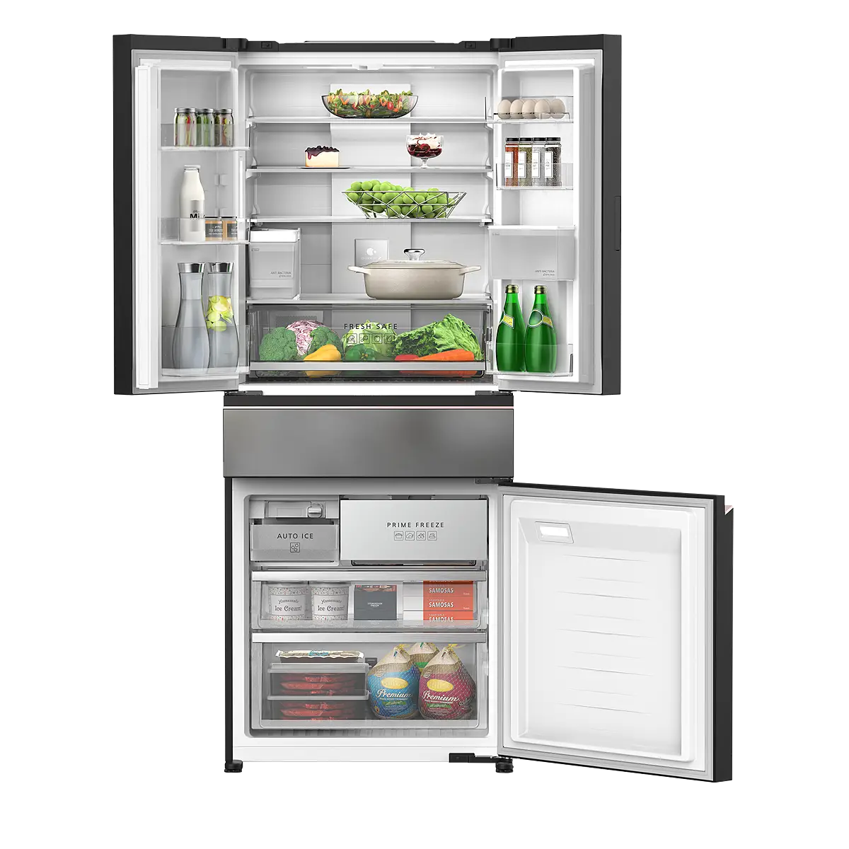 PANASONIC NR-YW590YHHS 540L PRIME+ 4-DOOR FRIDGE – Mega Discount Store