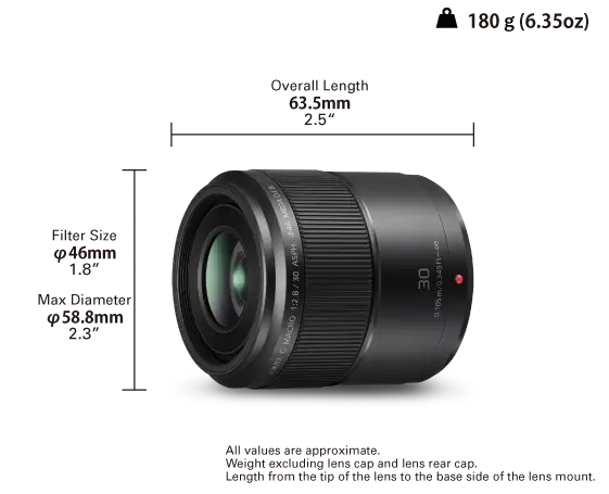 LUMIX G Macro 30mm Lens H-HS030E | Panasonic Store UK