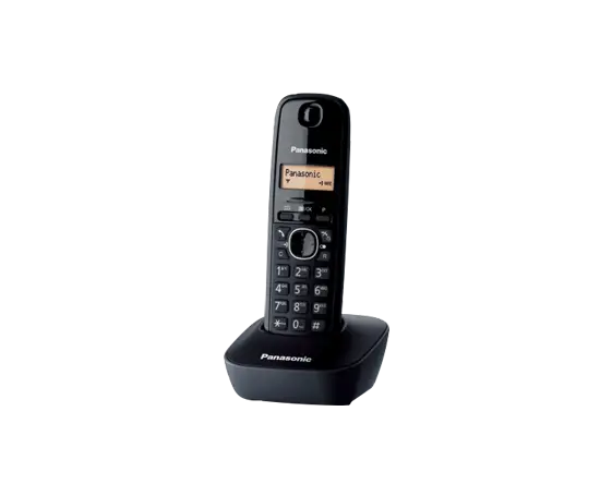 Telefon fix PANASONIC KX-TG1611FXH, DECT, negru