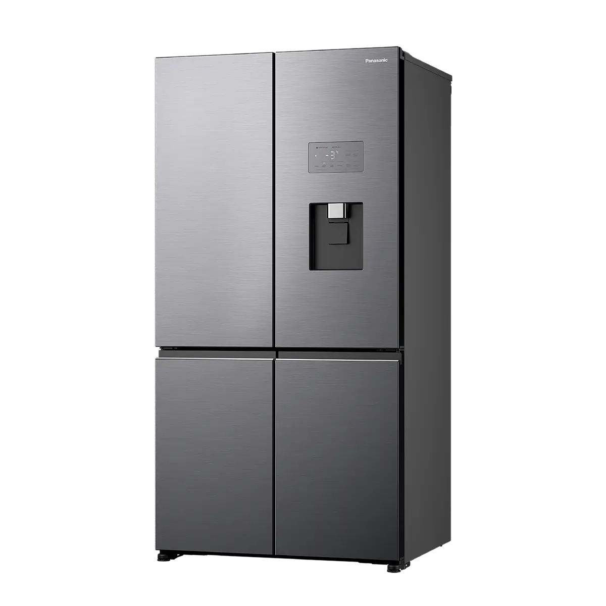 Panasonic 618L Matt Silver Quad Door Refrigerator with Water