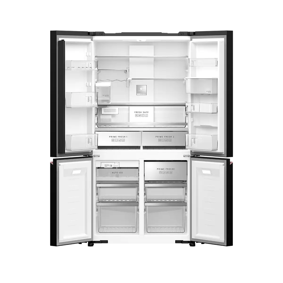 Panasonic NR-XY680YMMS Premium 4-door Refrigerator - Dark Mirror