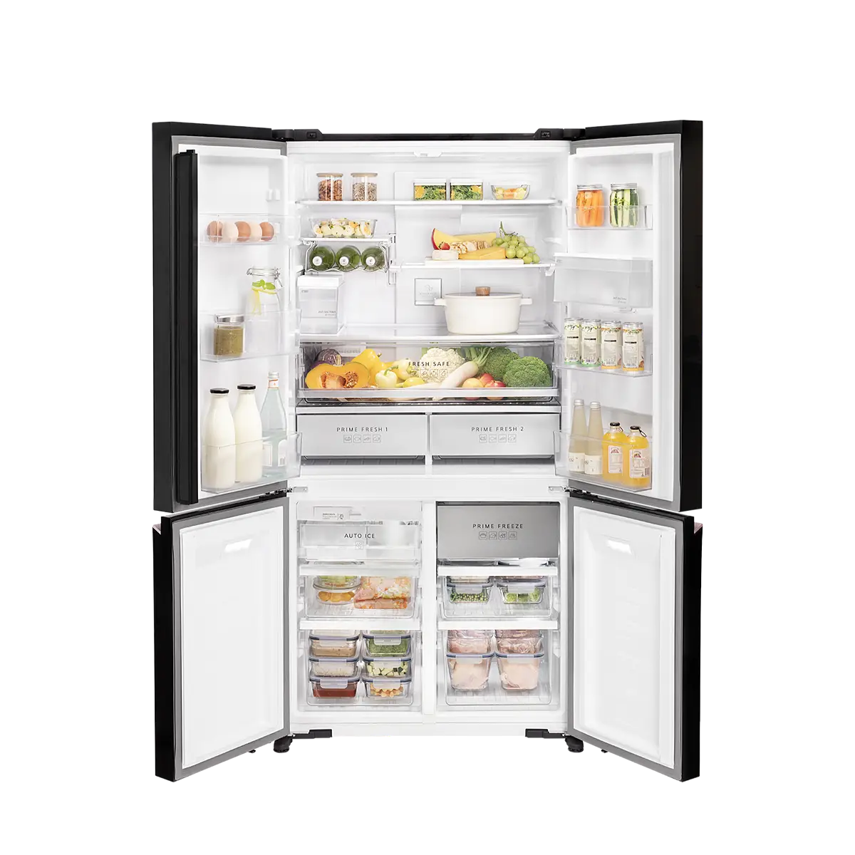 Panasonic NR-XY680YMMS Premium 4-door Refrigerator - Dark Mirror