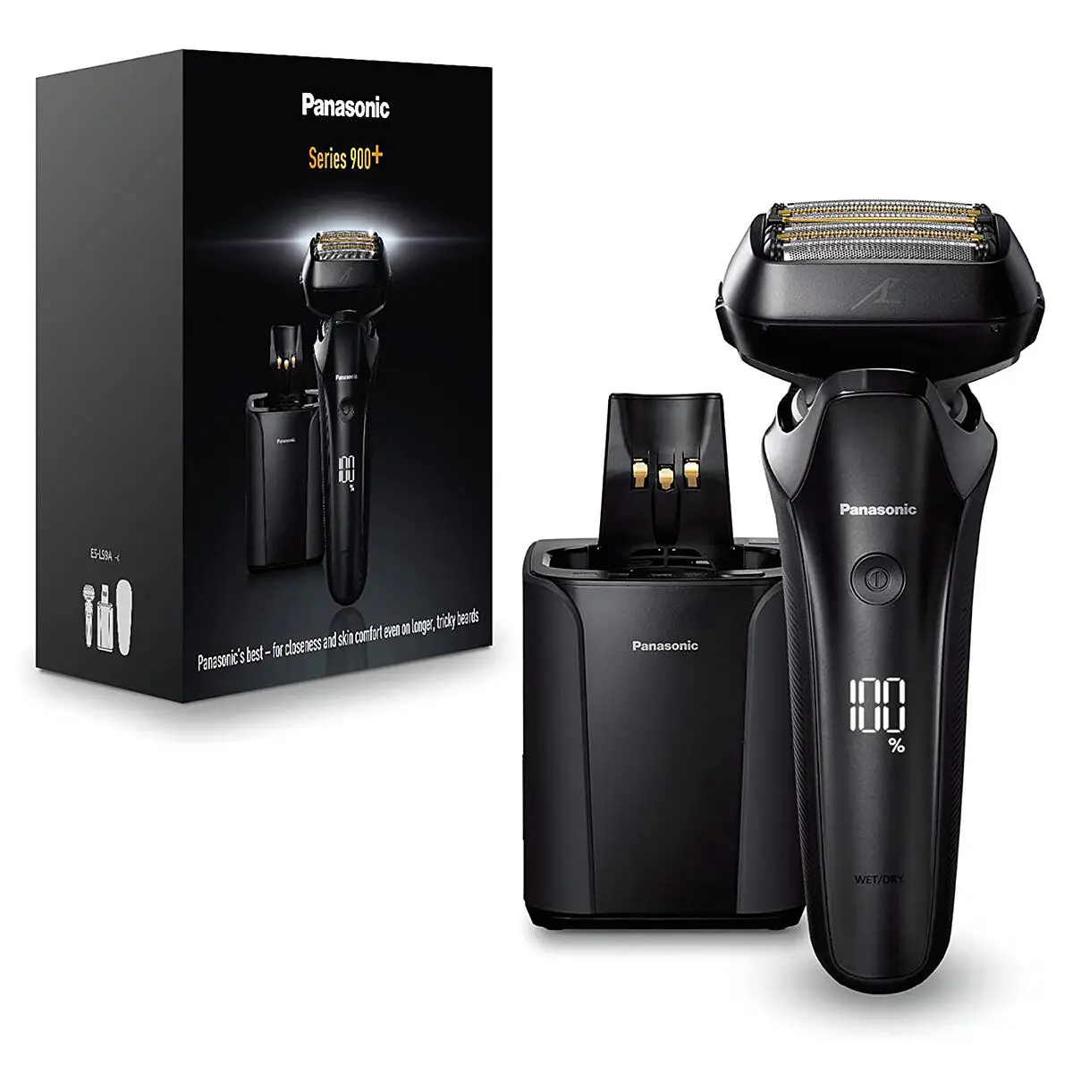 Panasonic ES-LS9A Wet & Dry 6-Blade Electric Shaver with Cleaning