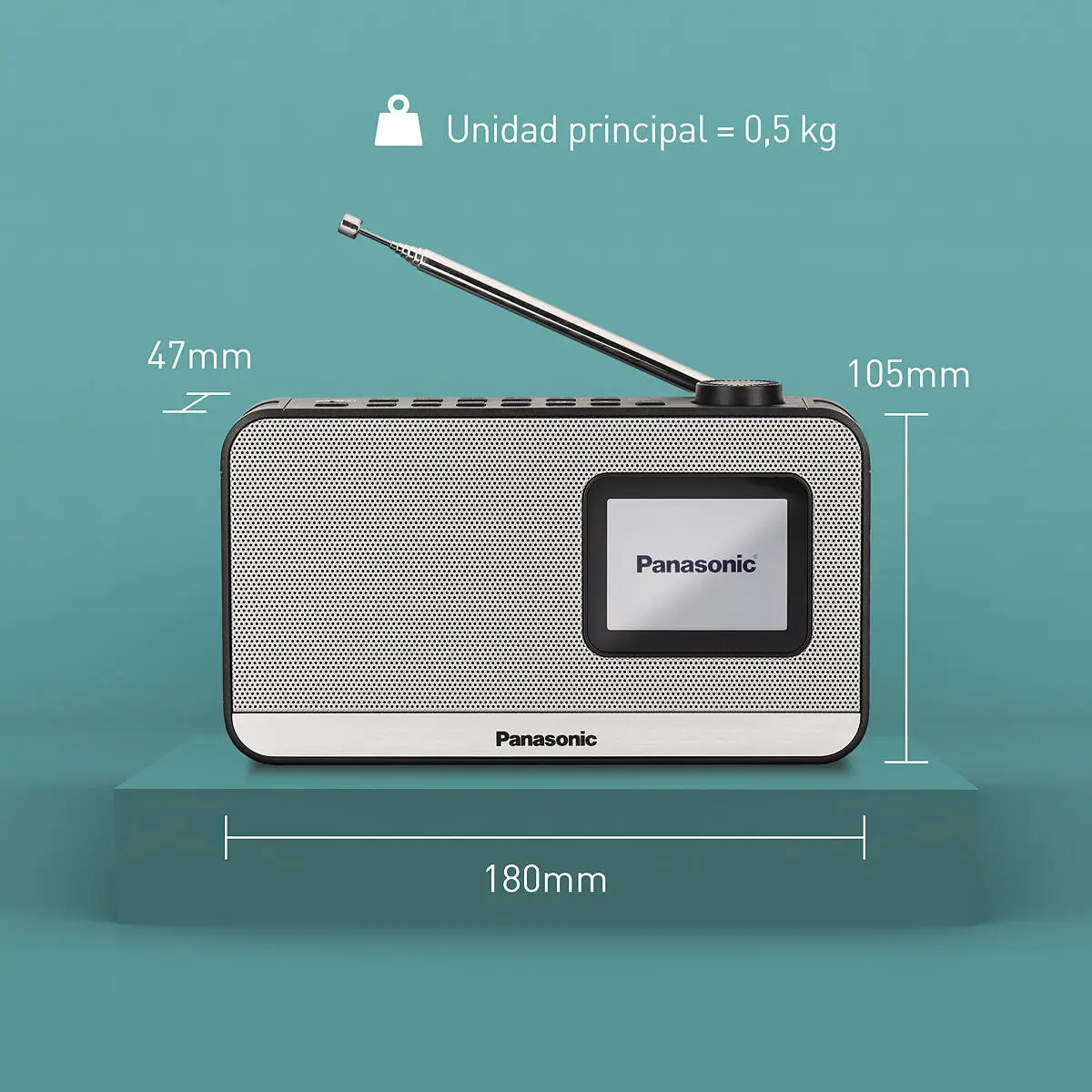 Radio portátil Panasonic RF-2400EG-K · Panasonic · El Corte Inglés