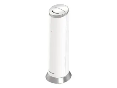 Comprar Teléfono Duo inalámbrico Panasonic KX-TGK212SPW blanco diseño  vertical · Hipercor