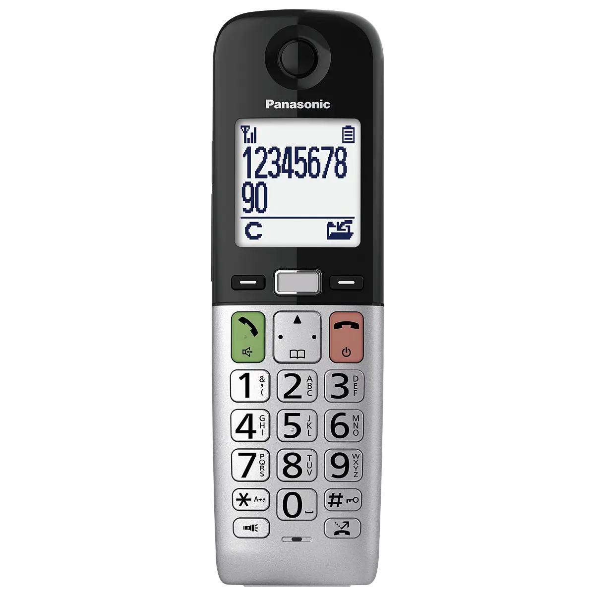 Panasonic KX-TGU432EXB Telefono Cordless Con Segreteria E Volume Amplificato – 2 Auricolari, Torcia E Compatibile Con Apparecchi Acustici