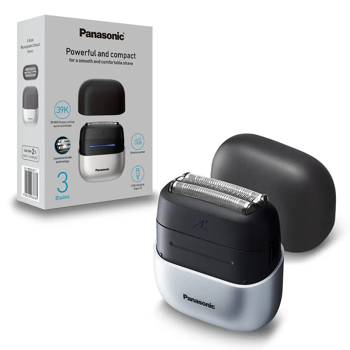 Aparat de ras portabil PANASONIC ES-CM3BKS503 Seria 700, Wet&Dry