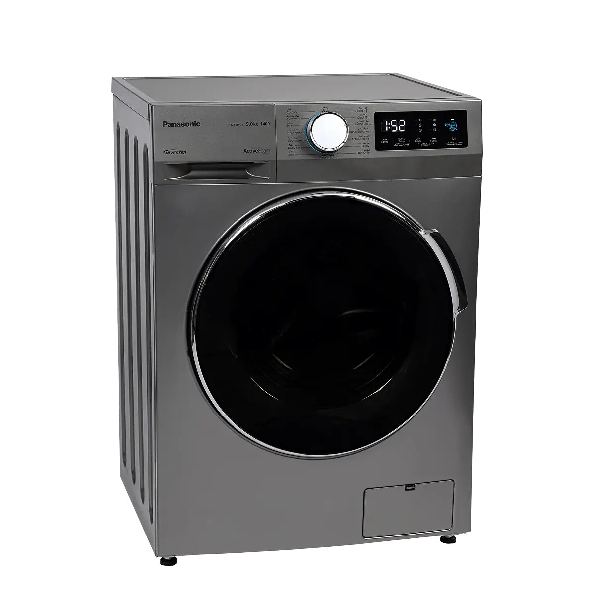 Panasonic Front Load Washing Machine 9kg Silver, NA-18MG1LSA