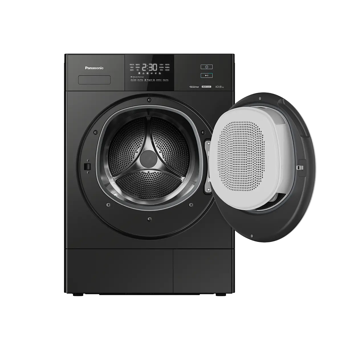 Panasonic 10.5kg Heat Pump Dryer - Dark Black (NH-XE21R1BSG