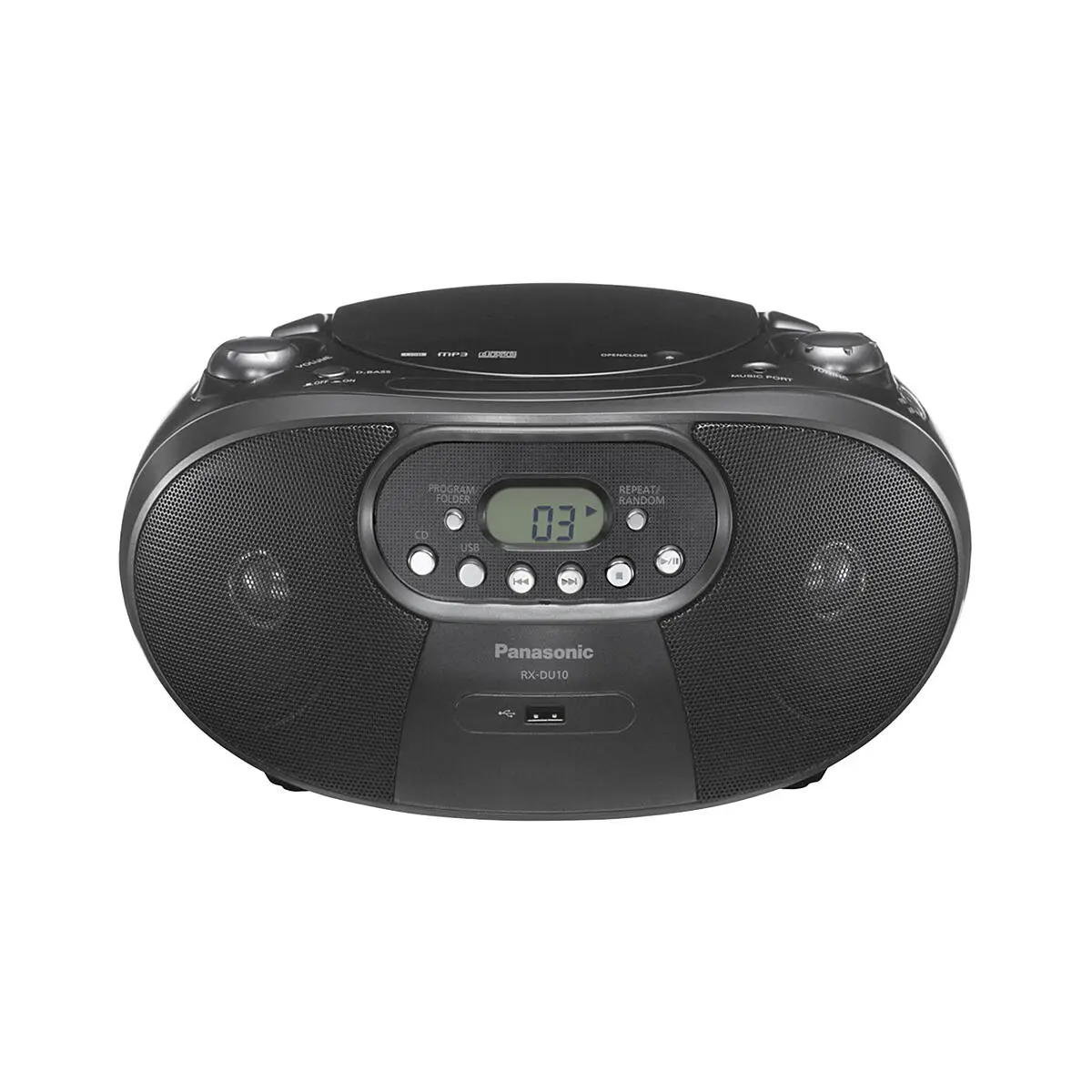 Portable CD Radio - Black - RXDU10GNK - National Product Review