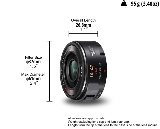 LUMIX G X Vario PZ 14-42mm Lens H-PS14042E-K | Panasonic Store UK