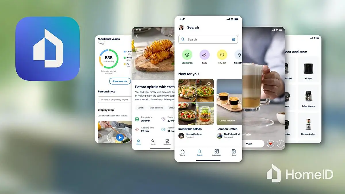Aplicación de recetas HomeID