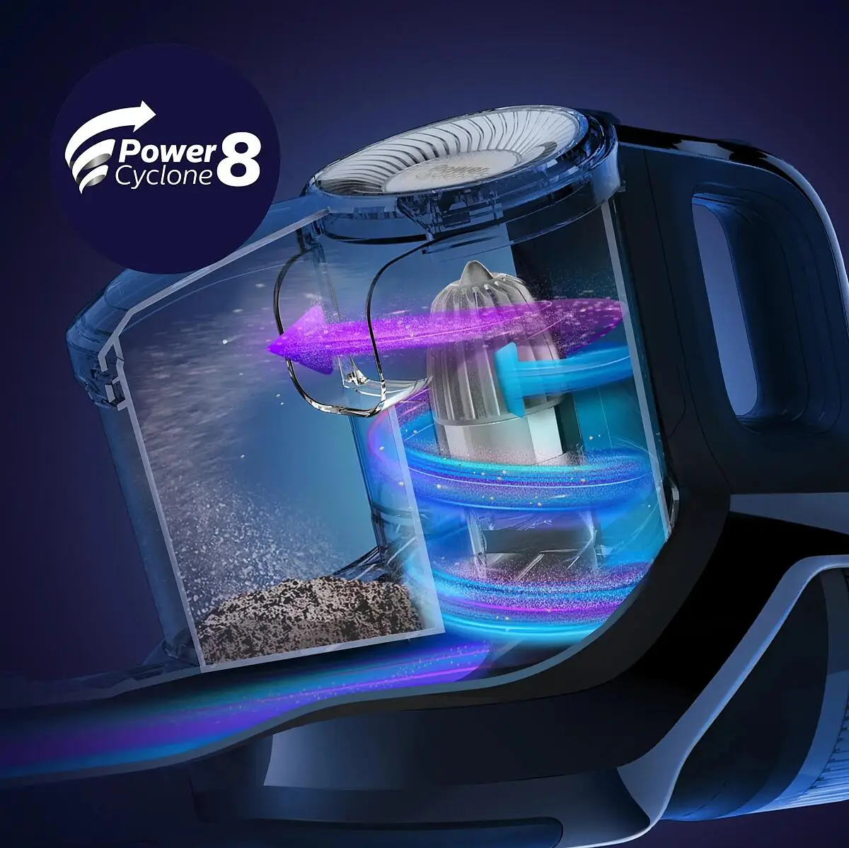 PowerCyclone 8 teknolojisi